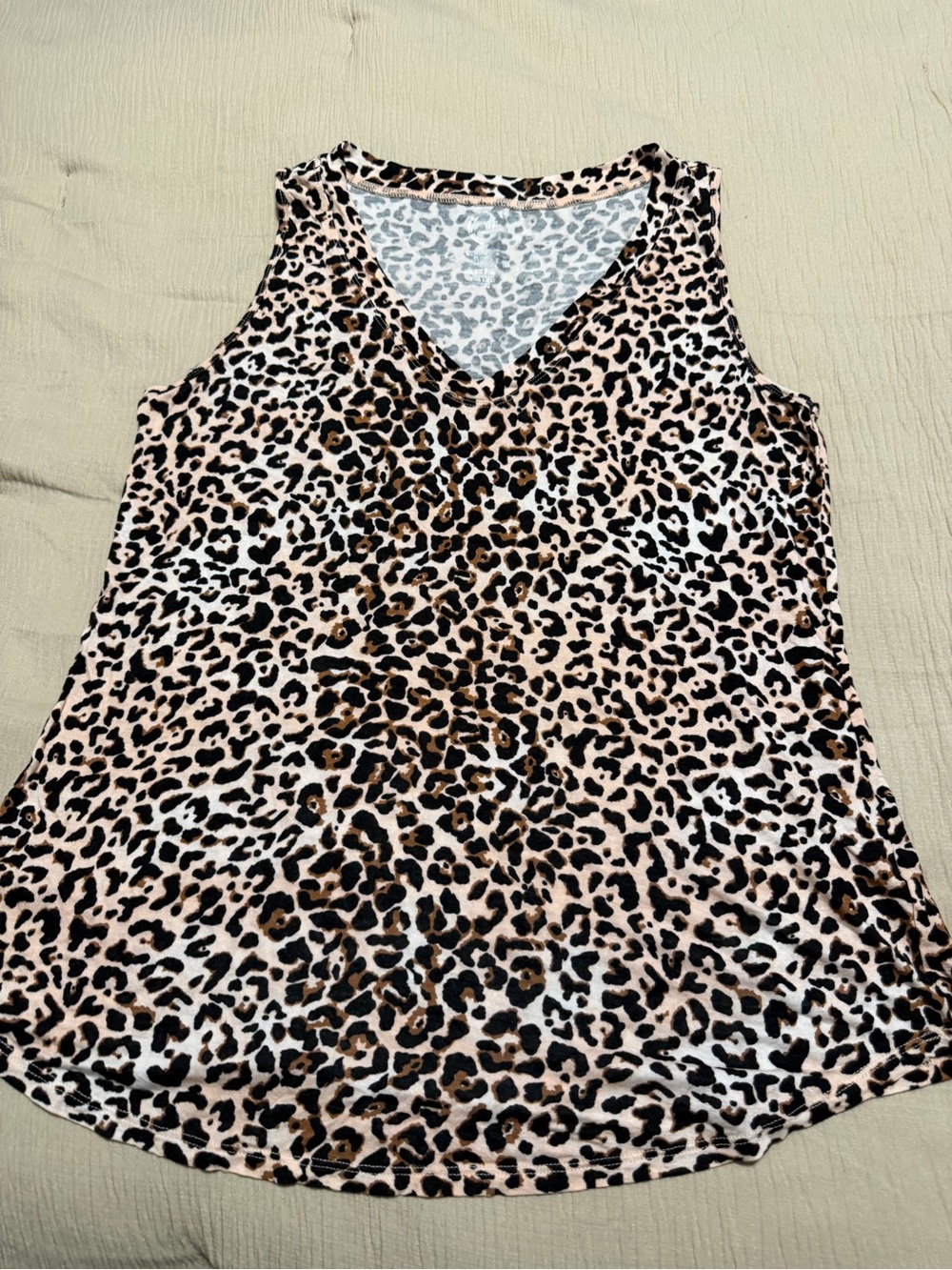 Maurice’s Leopard Print 24/7 V-Neck Sleeveless Top